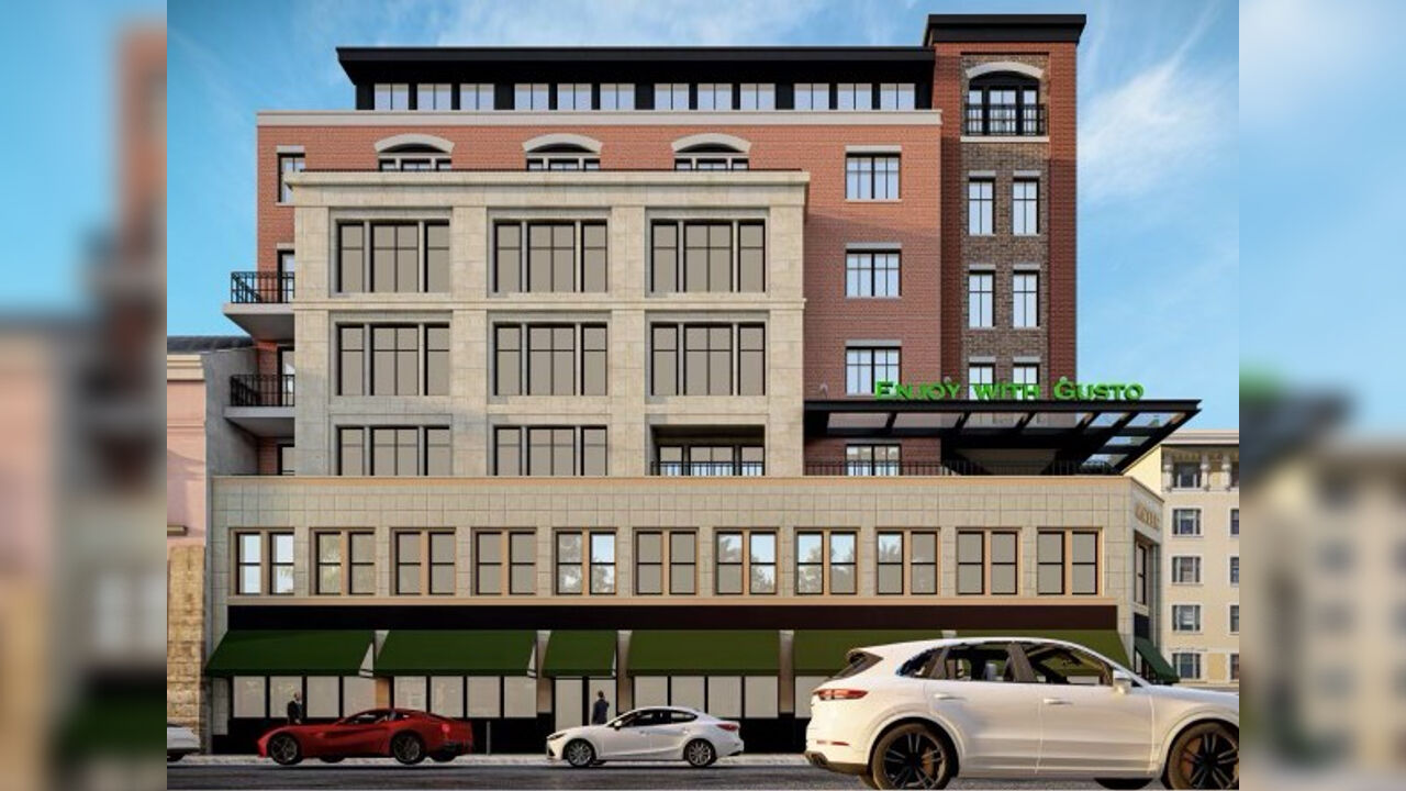 Easton Centre Square hotel proposal rendering north view